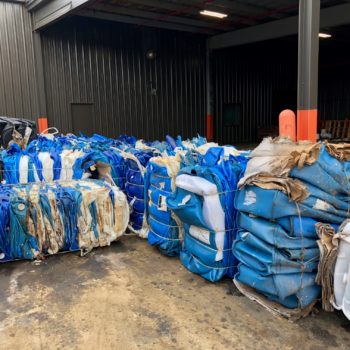 55 gallon poly drum bales Recycling