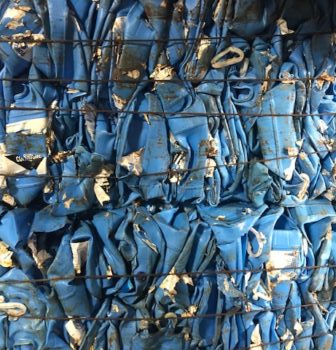 HMW-HDPE Blue Jug Bale