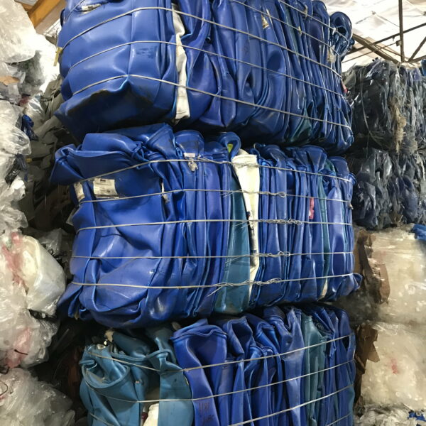 3 Bales Poly Drums For Recycling