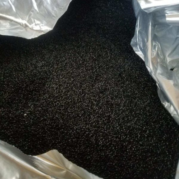 black plastic pellets