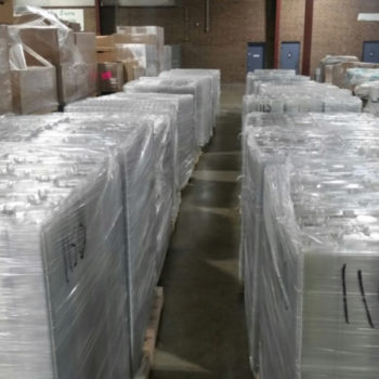 Clear PET Thermoform Trays On Pallets