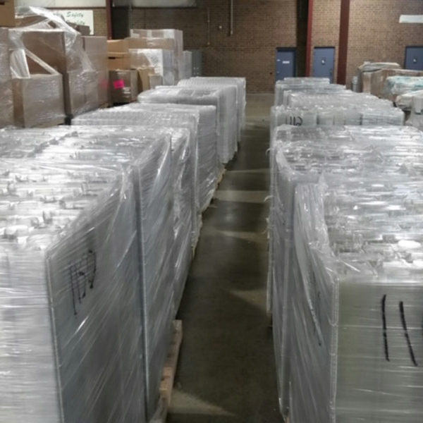 Clear PET Thermoform Trays On Pallets