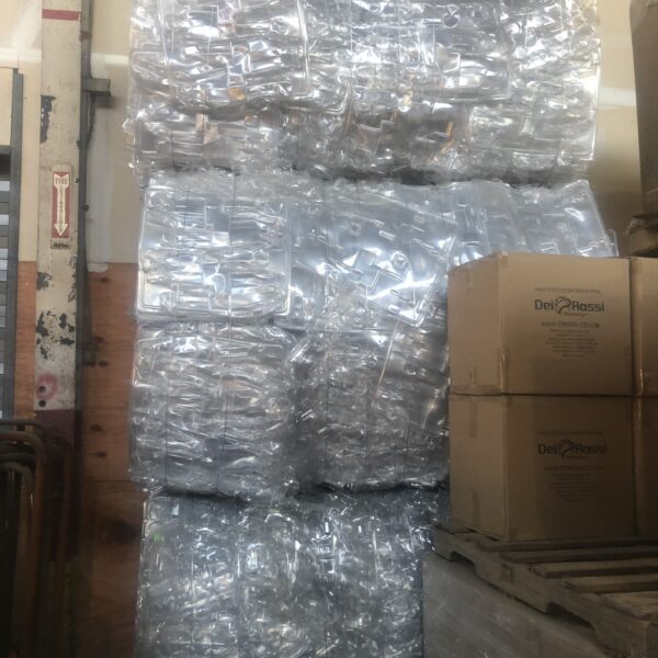 PET Thermoform Trays In Bales Staged