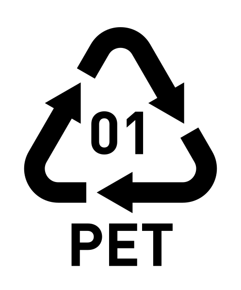 PET 1 recycling symbol