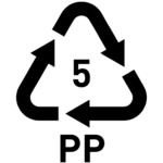 PP 5 plastic symbol